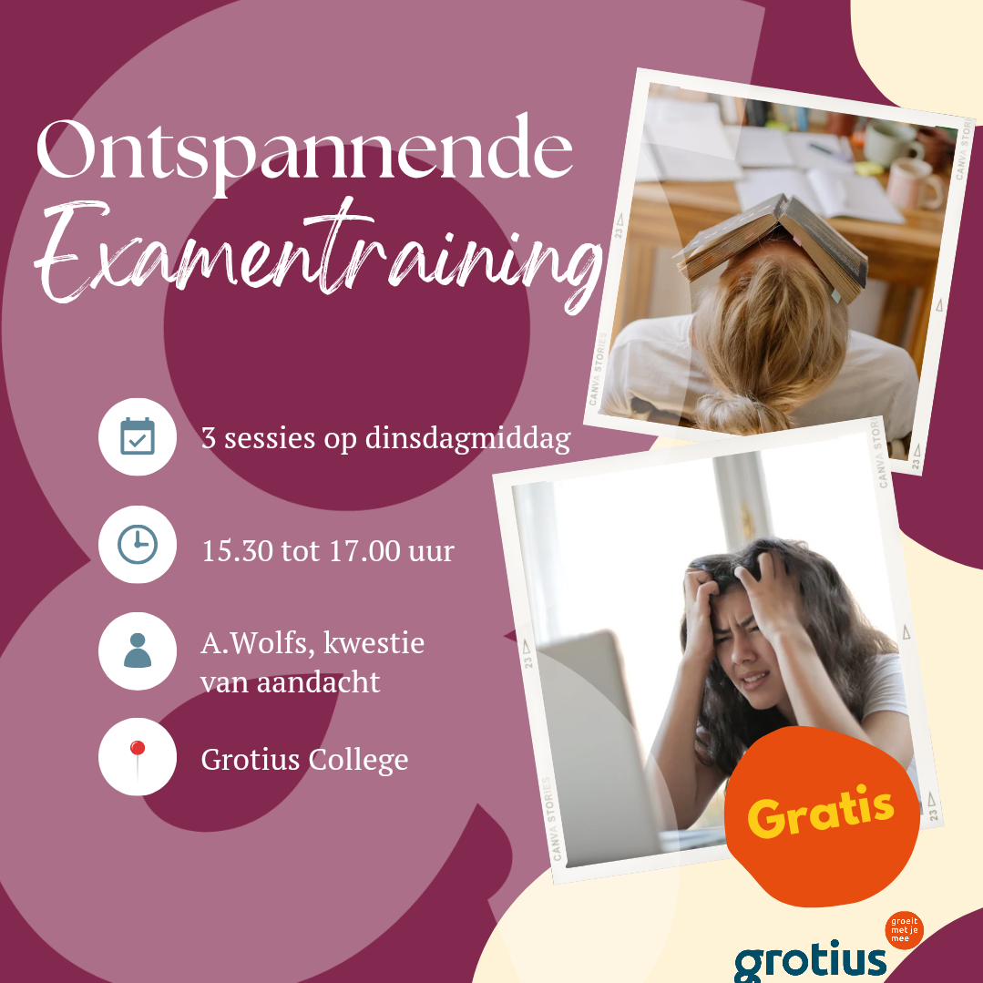 Meld je aan voor onze ontspannende examentraining